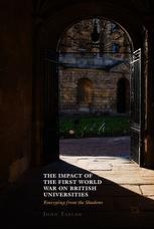 responding to the demands of war springerlink the impact of the first world war on british universities