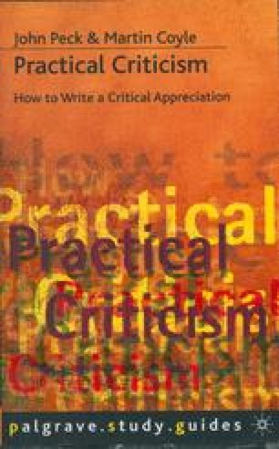 Writing a prose practical criticism essay