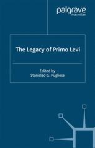 On The Dangers Of Reading Suicide Into The Works Of Primo Levi Springerlink