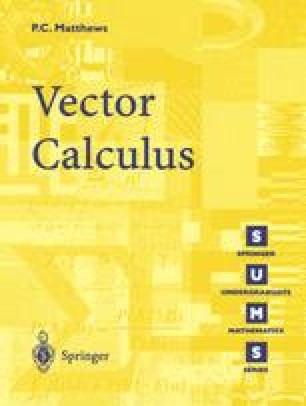 vector calculus vector calculus