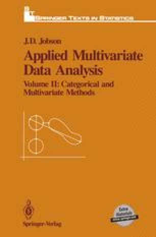Manova Discriminant Analysis And Qualitative Response Models Springerlink