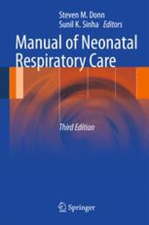 Manual Of Neonatal Respiratory Care Springerlink