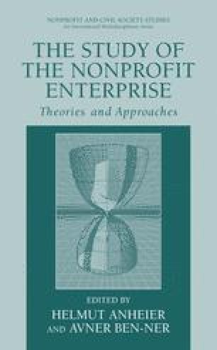 Economic Theories Of Nonprofit Organizations Springerlink