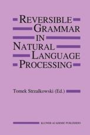 Reversible Grammars And Their Application In Machine Translation Springerlink