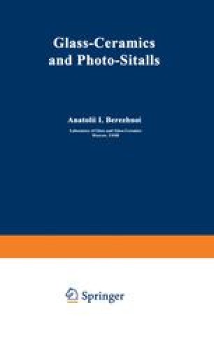 Properties Of Glass Ceramics Photosensitive Glasses And