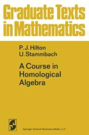 A Course In Homological Algebra Springerlink