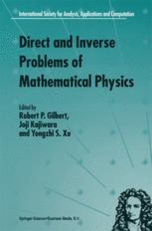 Direct And Inverse Problems Of Mathematical Physics Springerlink
