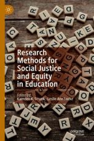 research methods equity justice education social