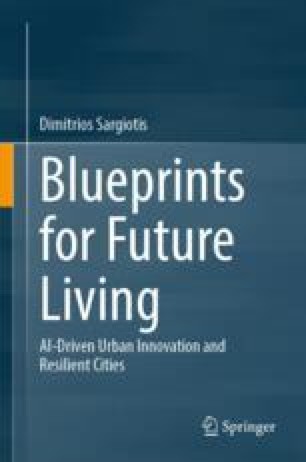 Cover of Blueprints for Future Living: AI-Driven Urban Innovation and Resilient Cities