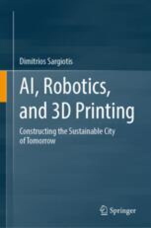Cover of AI, Robotics, and 3D Printing: Constructing the Sustainable City of Tomorrow
