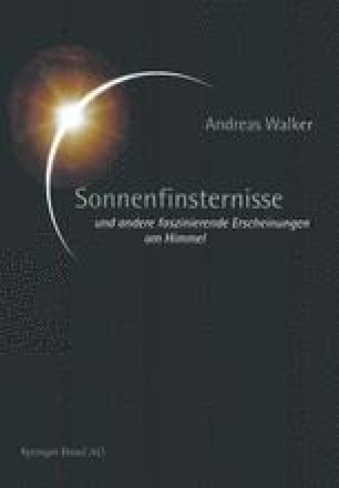 Die Sonnenfinsternis Vom 11 August 1999 In Europa Springerlink
