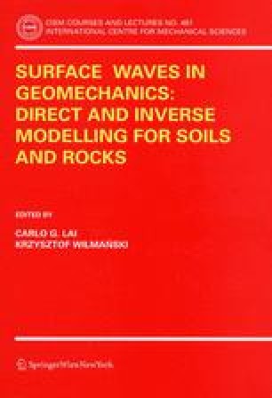 Surface Wave Testing For Geotechnical Characterization