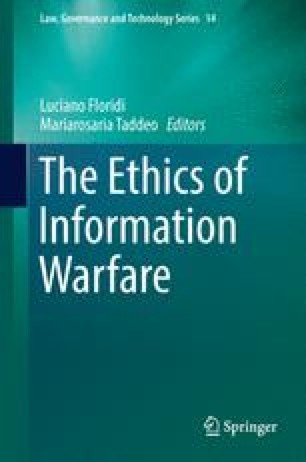 Information Warfare And Just War Theory Springerlink