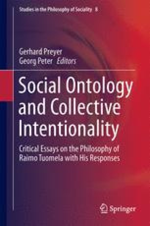 Collective Intentionality, Norms and Institutions
