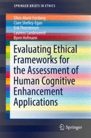 ethical frameworks assessment applications cognitive enhancement evaluating human