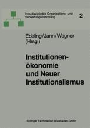 Neoinstitutionalismus In Der Finanzierungs Und Banktheorie - 