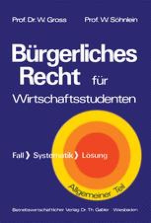 Das Bedingte Rechtsgeschaft Springerlink