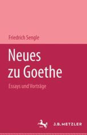 Die Xenien Goethes Und Schillers Als Teilstuck Der Fruhen Antiburgerlichen Bewegung Springerlink