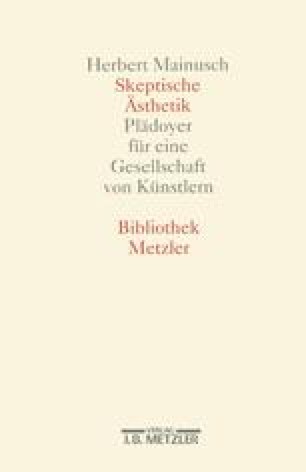Mensch Und Kunstler Springerlink