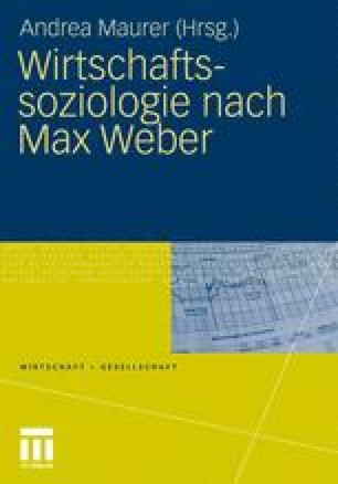 Kapitalismus Und Konsum Determinanten Und Relevanz Des Konsumverhaltens In Max Webers Wirtschaftssoziologie1 Springerlink