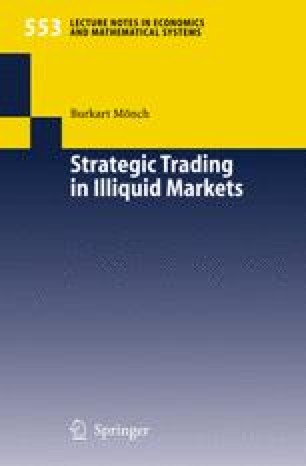 Optimal Liquidation Strategies Springerlink