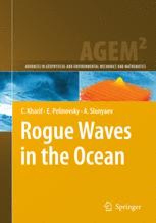 Observation Of Rogue Waves Springerlink