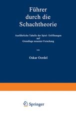 Das Französische Springerspiel oder Springerspiel des Philidor 