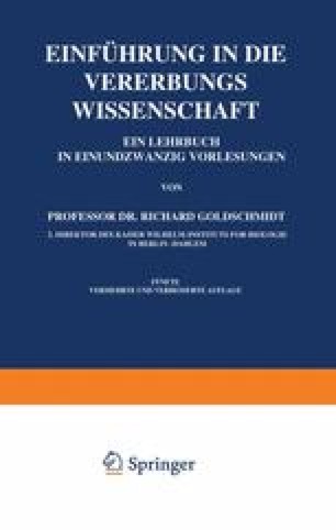 Das Problem Der Vererbung Erworbener Eigenschaften Darwinismus Lamarckismus Und Genotypenlehre Mutation Und Parallelinduktion Die Telegonie Springerlink