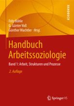 Methoden Der Arbeitssoziologie Springerlink