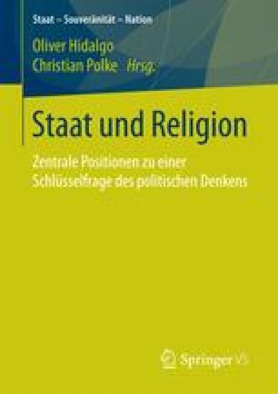Der Sakulare Staat Und Die Religion Springerlink