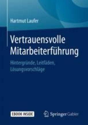 Vertrauen In Der Mitarbeiterführung Springerlink - 