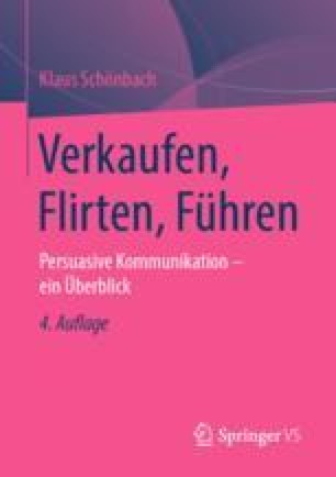 Klaus schonbach verkaufen flirten fuhren persuasive kommunikation