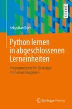 Wie beginne ich mit dem Python-Programmieren? Erste Schritte in Python |  SpringerLink