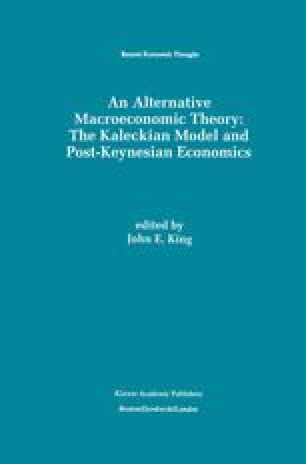 Kaleckis Monetary Economics Springerlink - 