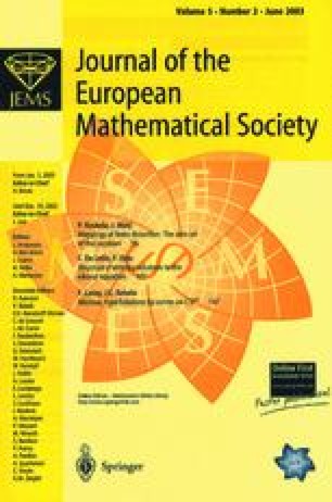 Journal Of The European Mathematical Society Volumes And Issues