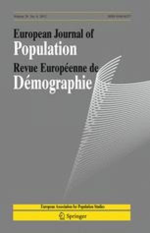 European Journal of Population / Revue européenne de Démographie