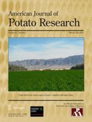 The Potato Association Of America 96th Annual Meeting Springerl!   ink - 