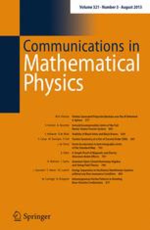Communications in Mathematical Physics - Volume 205