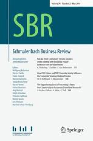schmalenbach business review springer