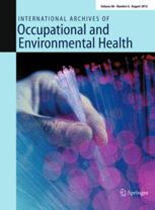 International Archives Of Occupational And Environmental Health Home