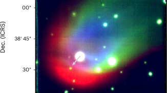 A persistent bow shock in a diskless magnetized accreting white dwarf