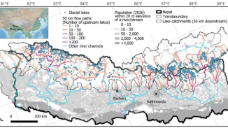 Increasing exposure to potential flooding in high-mountain catchments