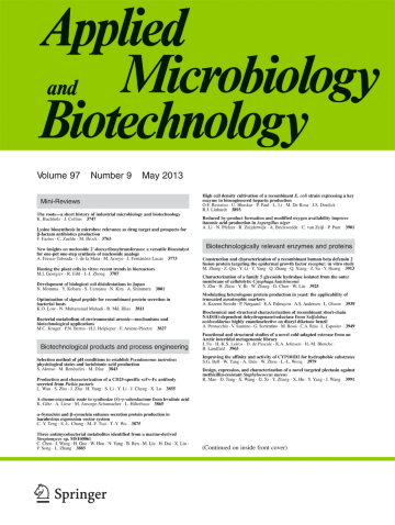 Applied Microbiology and Biotechnology