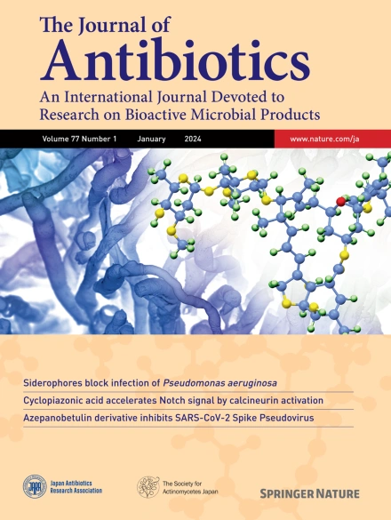 The Journal of Antibiotics
Official English-language journal