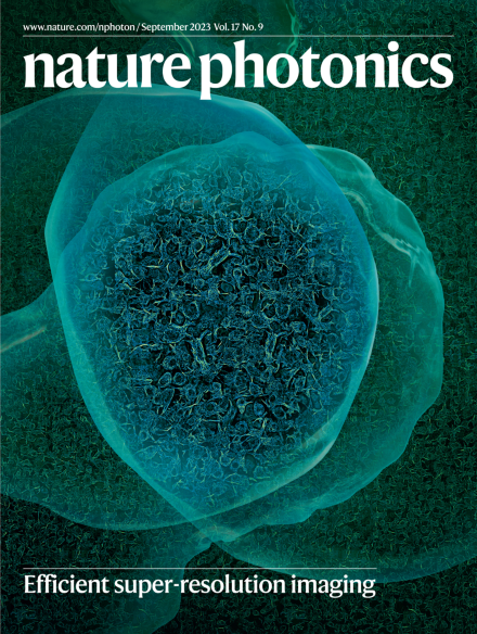 以SACD为封面的Nature Photonics第17卷第9期封面