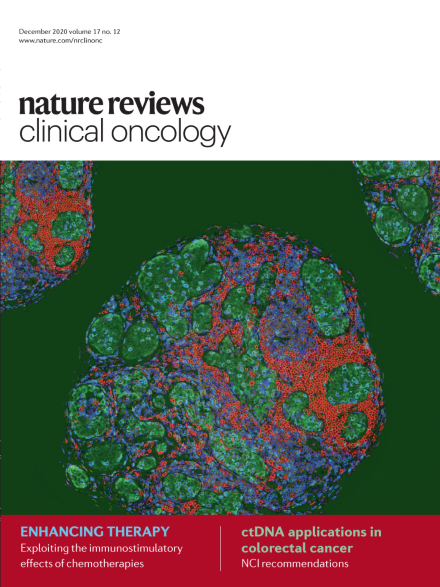 In this issue, read about immunostimulation from chemotherapeutic agents, cancer in older adults, ctDNA applications in colorectal cancer and artificial intelligence in radiotherapy. Image of a primary human invasive ductal carcinoma tissue section stained for immune cells supplied by Ms Sayali Onkar, University of Pittsburgh School of Medicine, and Dr. Marion Joy, National Surgical Adjuvant Breast and Bowel Project. Cover design: Simon Bradbrook.