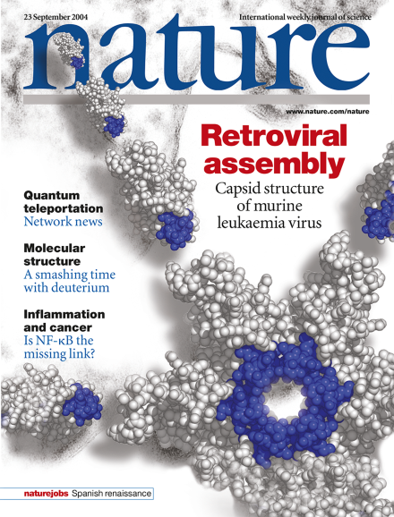 Volume 431 Issue 7007, 23 September 2004