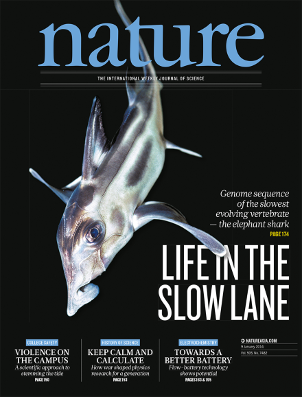 Volume 505 Issue 7482, 9 January 2014