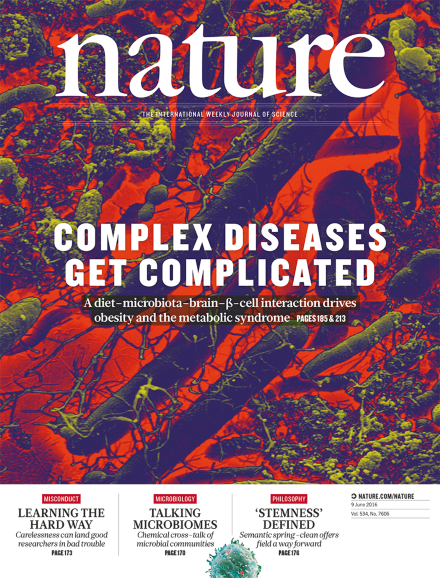 Volume 534 Issue 7607, 16 June 2016