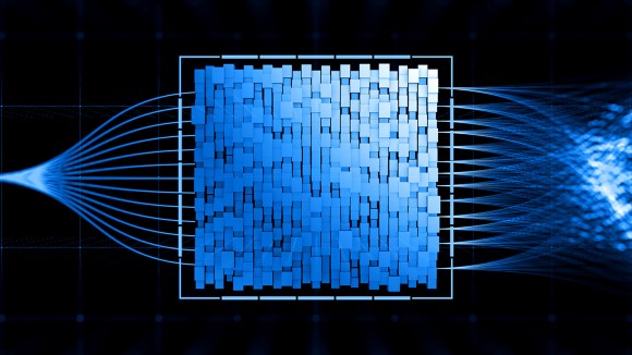 Conceptual image of a quantum computer